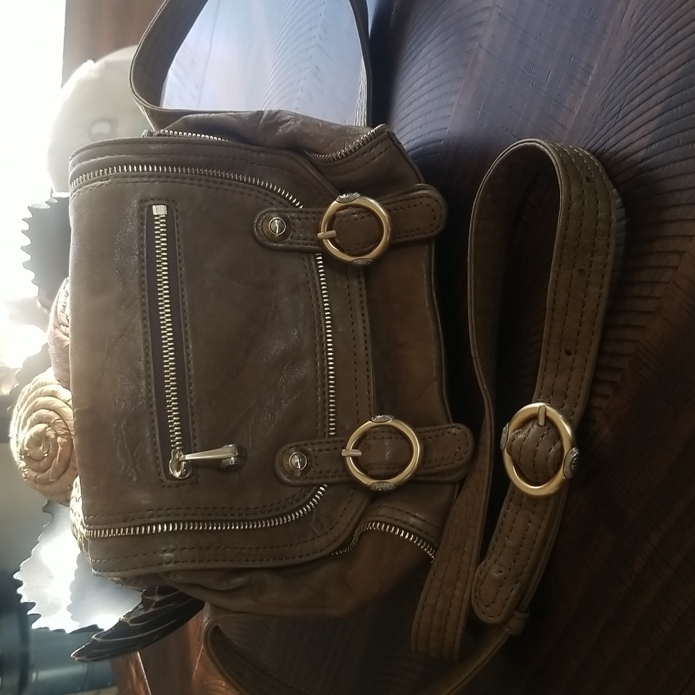Henri Bendel Vintage Taupe Crossbody Purse